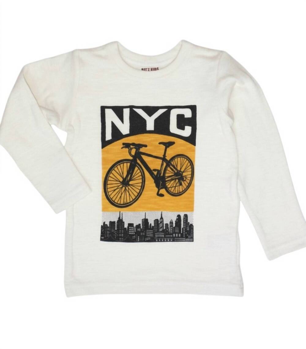 NEW BIT'Z KIDS kids nyc tee in cream
